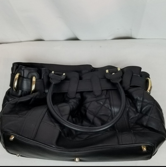 Burberry Beaton Black Quilted Leather Handbag Large - Picture 8 of 16